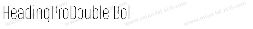 HeadingProDouble Bol字体转换
